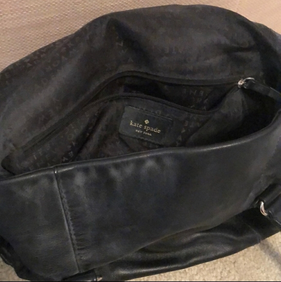 KATE SPADE XL COBBLE HILL LESLIE BLACK LEATHER WEE - Picture 2 of 3